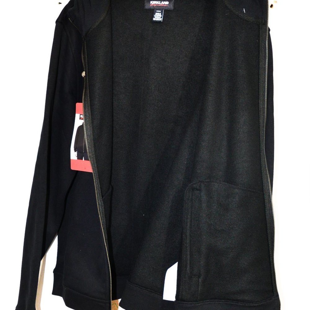 Black  Men’s Full Zip Hoodie   Kirkland Signature - Picture 6 of 6